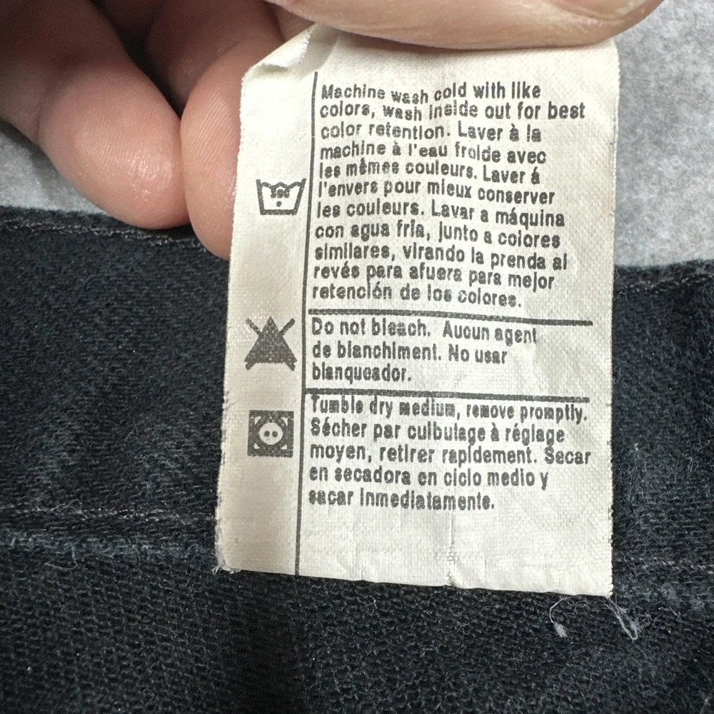 Vintage Carhartt B177 BLK Jeans Men's 44x32(42x32) Union Made in USA Black Denim